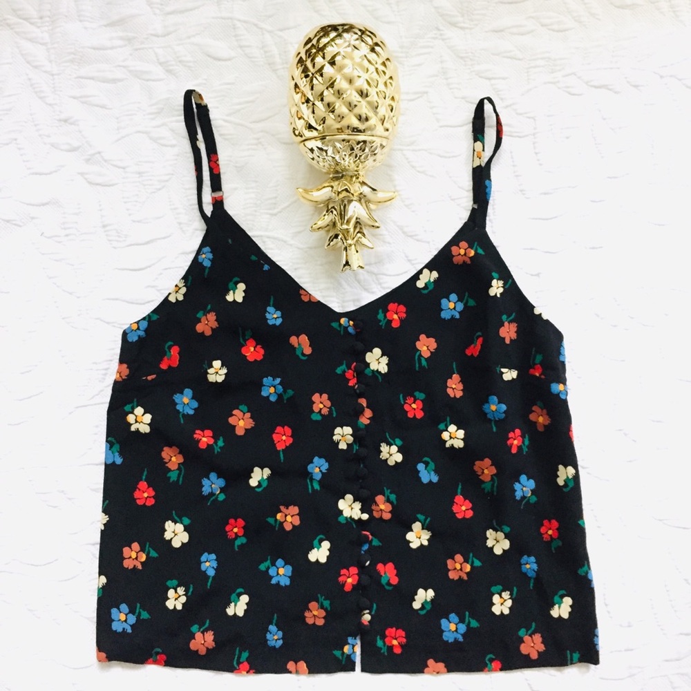 Madewell Button-Down Cami in Pressed Flowers NWT